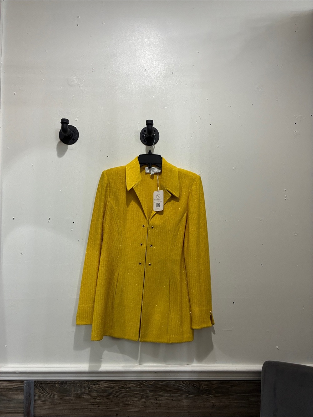 St. John Yellow Double-Button Blazer